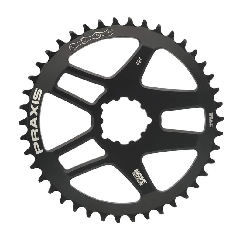 Praxis Direct Mount Wave 10/11/12 Speed Chainring (Black) 40T