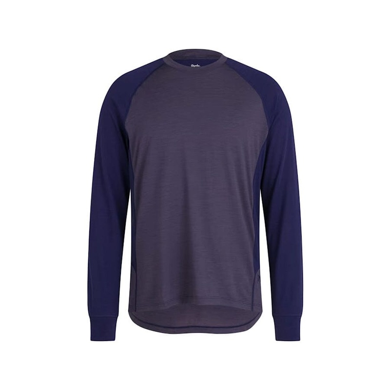 Rapha Explore Merino Long Sleeve T-Shirt Asphalt / Vulcan S
