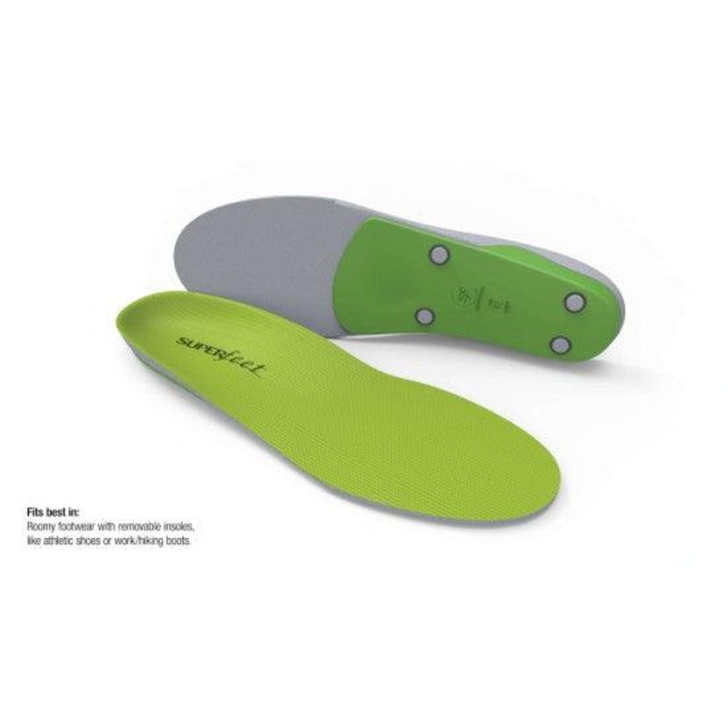 Superfeet Wide Fit Shoe Insole (Green) D