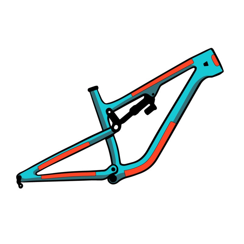 RideWrap Essential Protection – MTB Frame Kit Matte
