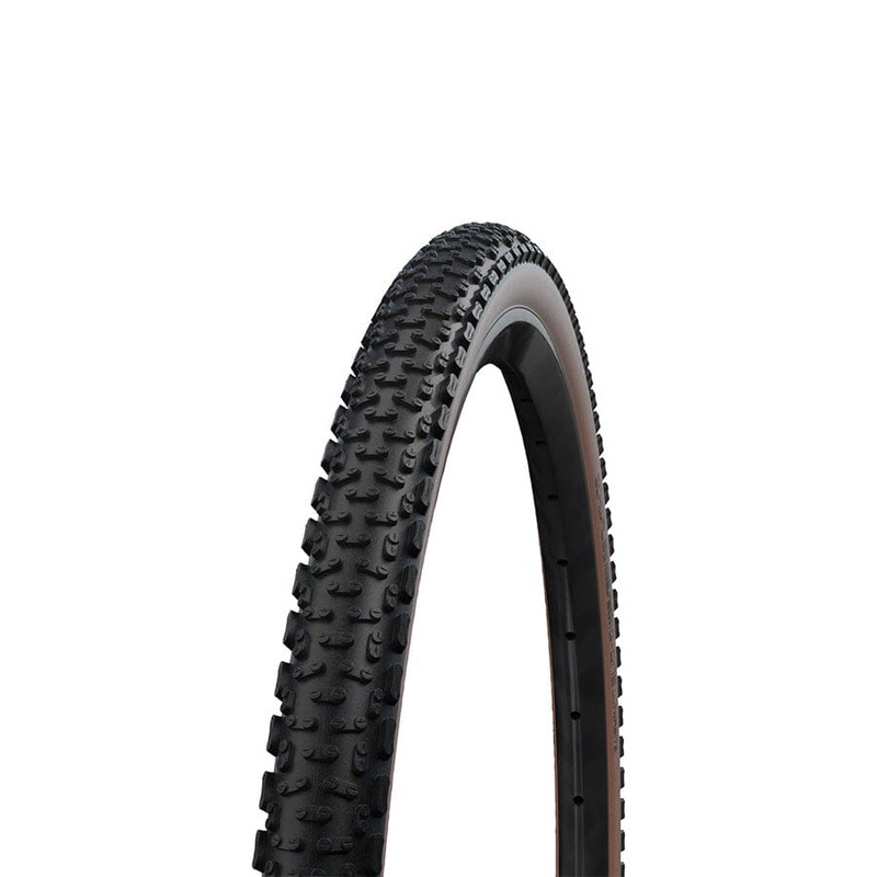 Schwalbe G-One Ultrabite Tire 700 x 50, 67TPI, Tubeless, Folding, Black/Bronze, Performance Line, Race Guard, Addix.