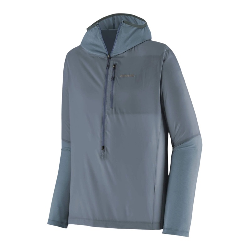 Patagonia Men’s Airshed Pro Pullover Wind Shirt Seabird Gray S