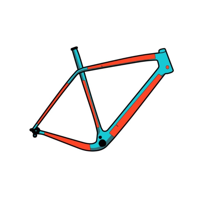 RideWrap Covered Road and Gravel Frame Protection Kit Gloss