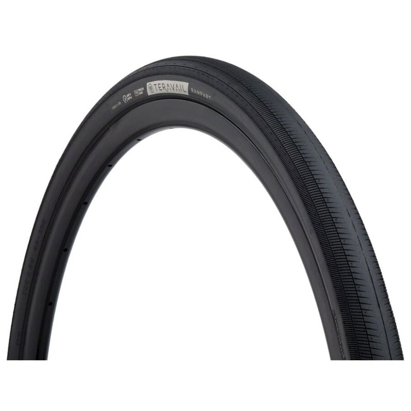 Teravail Rampart Tire 700 x 32, 60TPI, Tubeless, Folding, Tan, Light and Supple, Fast Compound