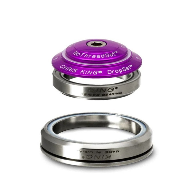 Chris King Dropset 5 3D Violet, 42mm/52mm, Steel Bearings
