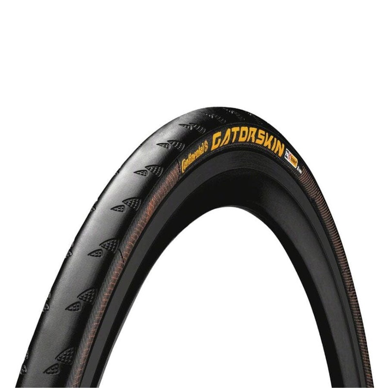 Continental Gatorskin Tire 700 x 23, 330TPI, Clincher, Folding, Black, PolyX Breaker.
