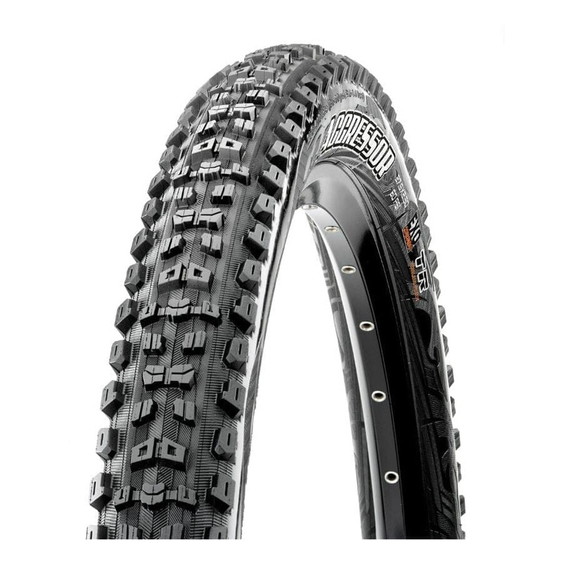 Maxxis Aggressor Tire 27.5 x 2.5, 60TPI, Tubeless, Folding, Black, Dual, EXO, Wide Trail