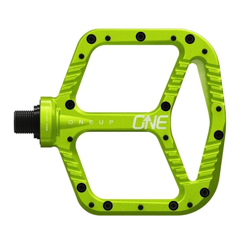 OneUp Components Aluminum Pedals Green
