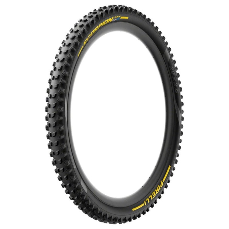 Pirelli Scorpion Race Enduro S Tire 29 x 2.5, 120TPI, Tubeless, Folding, Yellow Label Team Edition, DualWALL, SmartEVO DH