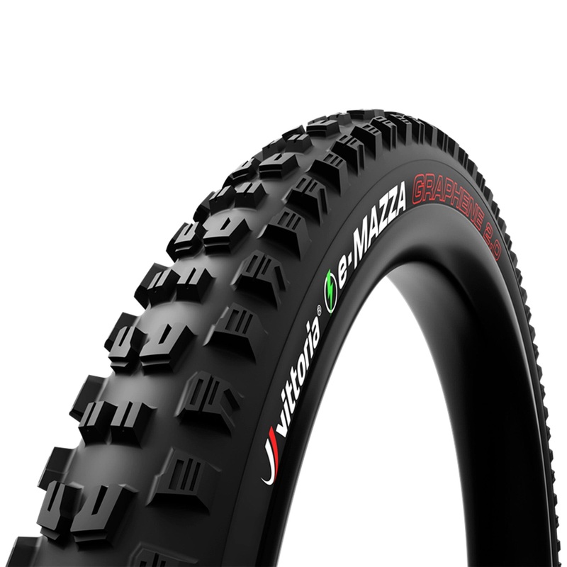 Vittoria e-Mazza Tire 27.5 x 2.4, 120TPI, Tubeless 2PLY, Folding, Black, Enduro, G2.0