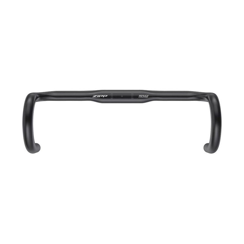 Zipp Service Course 80 Ergo Handlebar Aluminum, 31.8mm, 38cm, Bead Blast Black, A2 .
