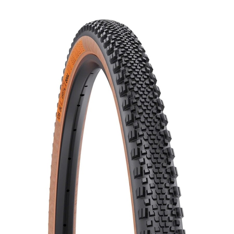 WTB Raddler Tire 700 x 40, 60TPI, TCS Tubeless, Folding, Black/Tan, Light, Fast Rolling