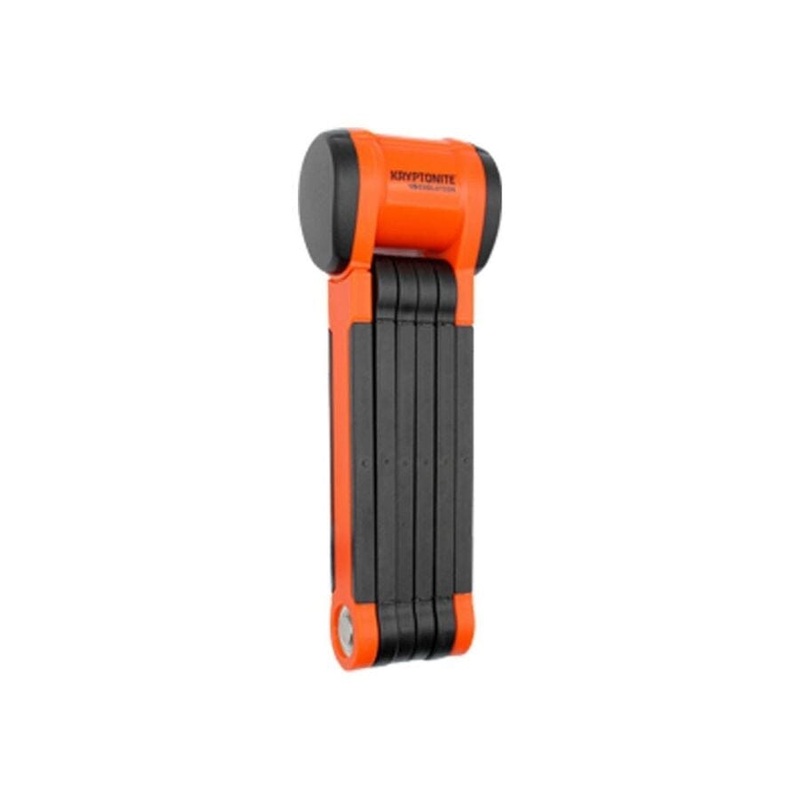 Kryptonite Evolution 790 Folding Lock 90cm, Keyed, Inludes Click Tight Bracket, Black/Orange.