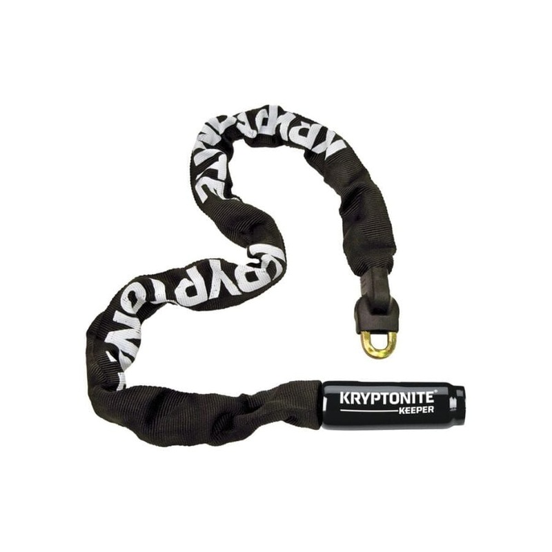 Kryptonite Keeper 785 Integrated Chain Lock 85cm (2.8′), 7mm, Keyed, Black.