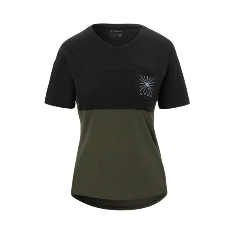 Giro Women’s Ride Jersey Black/ Trail Green S