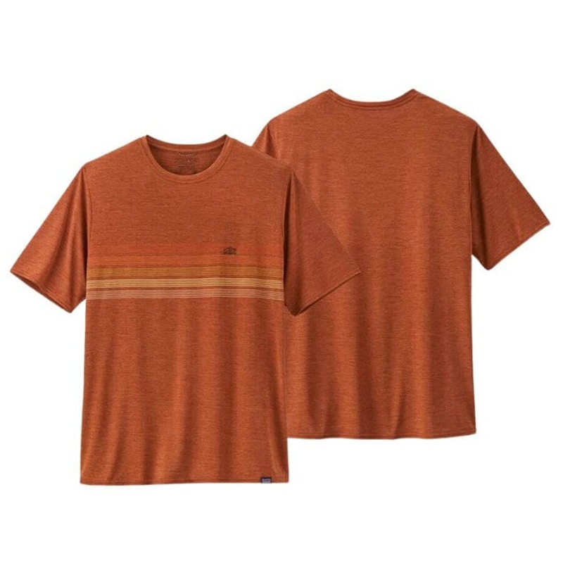 Patagonia Men’s Cap Cool Daily Graphic Shirt Sandhill Rust X-Dye XL