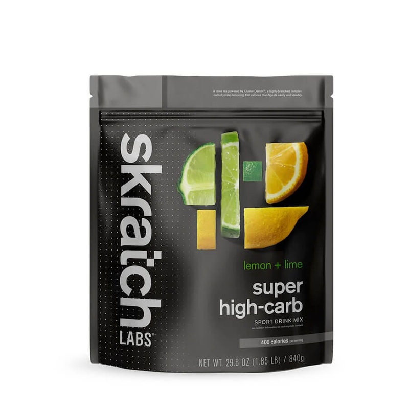 Skratch Super High-Carb Sport Drink Mix Lemon and Lime Resealable Bag (3200 Calories)