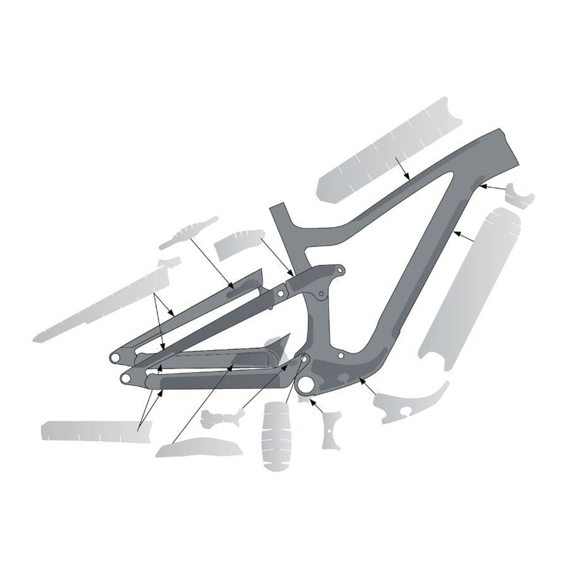 Syncros Frame Protection Kit for SCOTT Ransom One Size Clear Matte