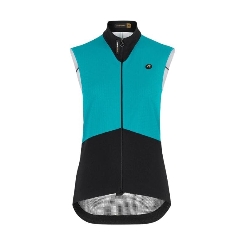 Assos Women’s UMA GTV Spring Fall Vest C2 SAMPLE Turquoise Green M