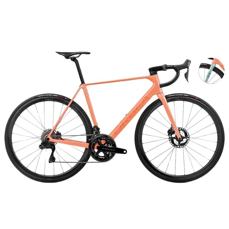 Orbea Orca M10ILTD PWR 2024 Orange Cloud (Matt) – Stone Blue (Matt-Gloss) 47