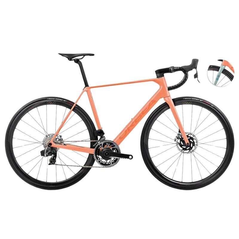 Orbea Orca M11eLTD PWR 2024 Orange Cloud (Matt) – Stone Blue (Matt-Gloss) 47