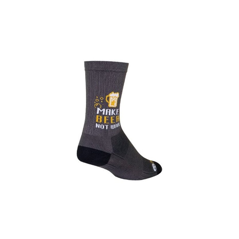 SockGuy Make Beer Not War 6″ Socks S/M