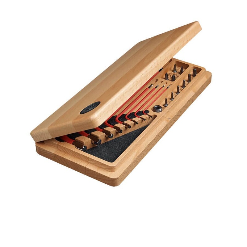 Silca HX-ONE Home Essentials Hex + Torx Tool Kit Wood Case