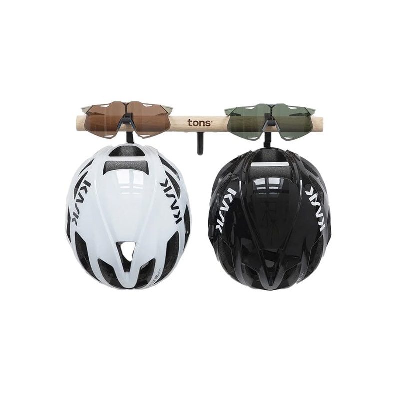 tons Short Bar 2x Helmet + 2x Glasses Natural Oak